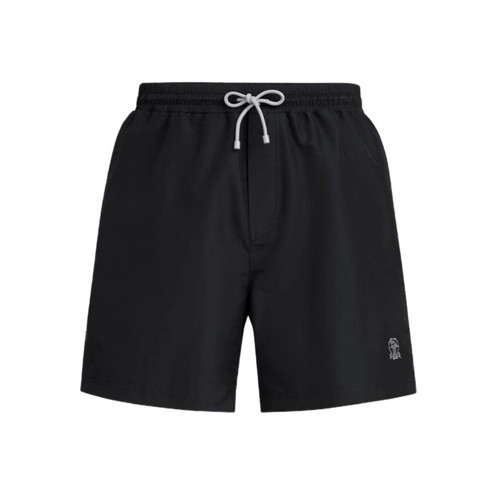 Brunello Cucinelli Black Beachwear - Swim Shorts Men